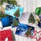 DIY 5D Diamond Painting Christmas Cards 4 Pcs, Round Drill Greeting Cards Creative, Handmade Merry Christmas Card Gifts for Family Friends and Lover (4F)